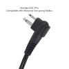 Pdflie 2 Pin M1 to 3.5mm Audio Radio Adapter with PTT Mic Compatible with Motorola Most Brands Two Way Radios(2Pack) view 3