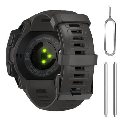 Bandkids 22mm Camouflage Bands for Garmin Instinct Watch, Soft Waterproof Silicone Replacement Strap for Instinct 2 / Esports / Solar / Tide / Tactical