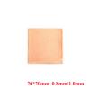 10Pcs 0.8mm Or 1.0mm Thick Copper Metal Sheet, Laptop Copper Strip, Copper Strip, Gasket Heat Sink for GPU CPU Graphics Chip Memory Cooling (Size : 1.0mm) view 3