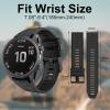 Bandkids 22mm Camo Quickfit Band for Garmin Fenix 6,Fenix 7,Fenix 5,Fenix 6 Pro,Fenix 5 Plus Watch,Soft Sport Silicone Bands for Garmin Approach S62/S60,Quatix 6/5,Forerunner 935/945 (black-2) view 4