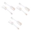 OSALADI 6pcs Telephone Cable Detangler Rotating Swivel Adapter for Landline Phones for Desk Use Easy Installation Compatibility view 1