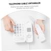 OSALADI 6pcs Telephone Cable Detangler Rotating Swivel Adapter for Landline Phones for Desk Use Easy Installation Compatibility view 4