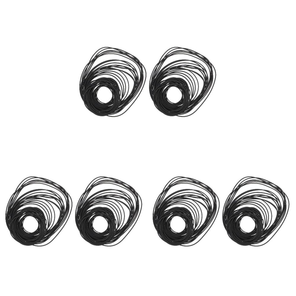 OSALADI 6packs Cassette Recorder Belt Rubber Tape Belt Recorder Repair Maintenance