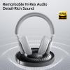 FINGERTIME Active Noise Cancelling Headphones, Wireless Over Ear Bluetooth Headphones with Microphone, 40H Playtime, Comfortable Fit,Bluetooth 5.3,Grey view 2