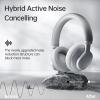 FINGERTIME Active Noise Cancelling Headphones, Wireless Over Ear Bluetooth Headphones with Microphone, 40H Playtime, Comfortable Fit,Bluetooth 5.3,Grey view 3