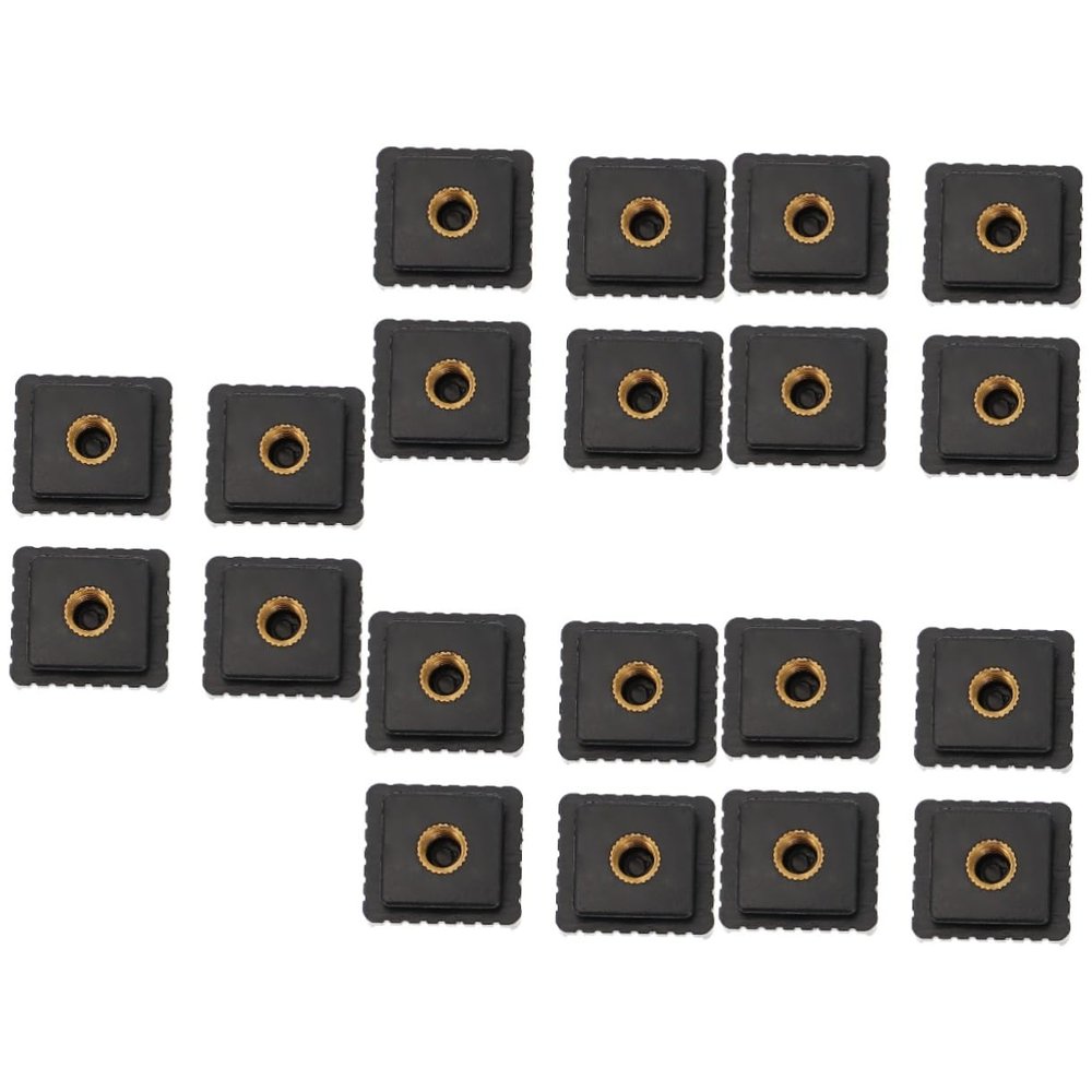 OSALADI 20pcs Quick Release Hot Shoe Mount Bracket for Camera Flash and Led Light Thread Adapter Construction Easy Installation Compatibility