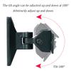 GLigeT Audio Rack Speaker Wall Bracket Panoramic Surround Ceiling Speaker Bracket, Used for Living Room Conference Room Stage Adjustable Speaker Bracket Media Cabinet view 3