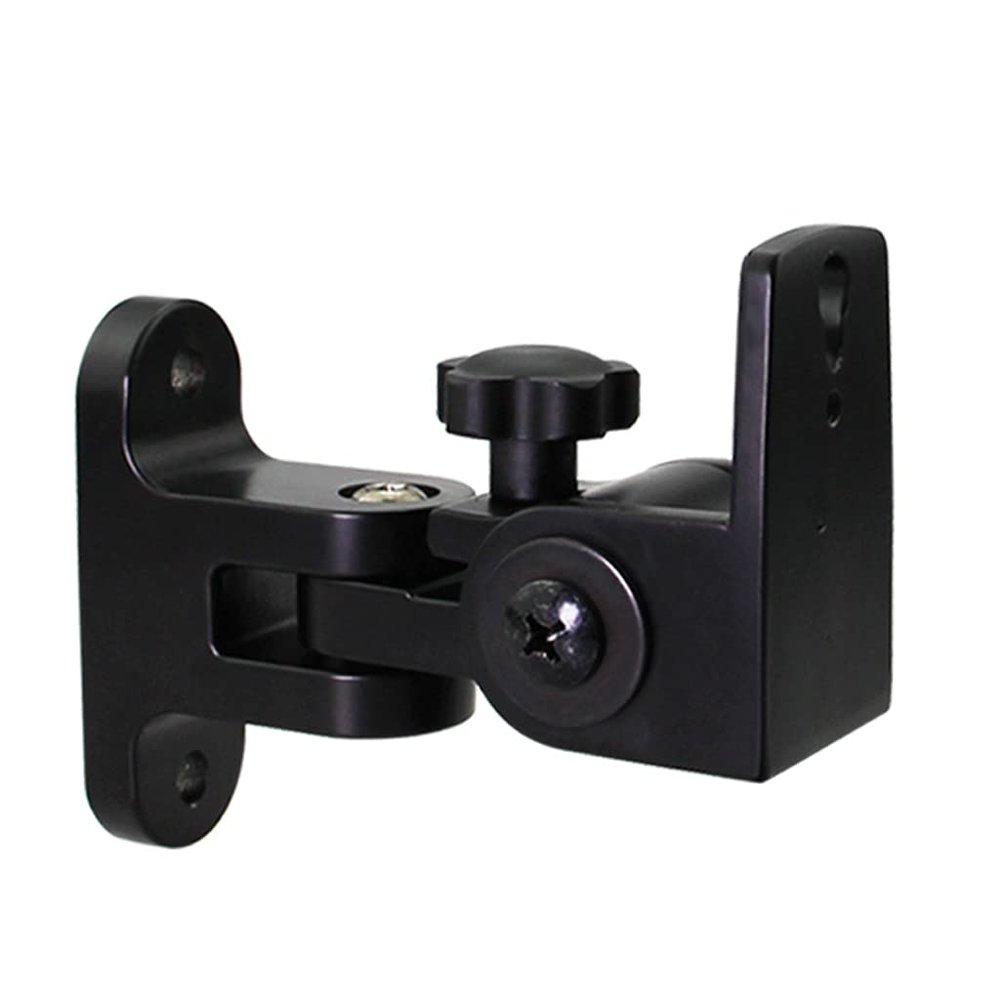 GLigeT Audio Rack Speaker Wall Bracket Dual Speaker Bracket Surround Sound Speaker Multiple Adjustment Rack Universal Size Speaker Shelf, can Bear 15kg, One Pair Media Cabinet
