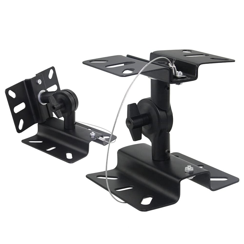 GLigeT Audio Rack Speaker Wall Bracket Ceiling Surround Speaker Gear Type Shelf, Used for Living Room Office Meeting Room Speaker Wall Shelf Media Cabinet