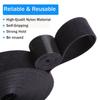 3/4 inch Reusable Cable Ties, Cut to Length, Self-Gripping Hook and Loop cinch strap Quick Wrap Cable Fastener Straps Adjustable Cord Ties Wire Ties for Home,Office and Data Centers, 5 yards view 2