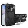 Pzwoxukhov Case Compatible with itel S23,Bracket Shell with Slide Camera Lens Cover Case Compatible with itel S23 S665L Case Black view 1
