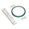 10 Inch Tape Splicing Set Professional Tape Splicing Block with Leader Tape and 2 Cutting Blades, Repairs Broken Tape Connections, for Revoxsonido 10 Inch Open Reel Tape Media view 1