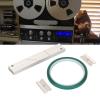 10 Inch Tape Splicing Set Professional Tape Splicing Block with Leader Tape and 2 Cutting Blades, Repairs Broken Tape Connections, for Revoxsonido 10 Inch Open Reel Tape Media view 2