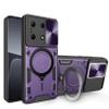 Pzwoxukhov Case Compatible with Infinix Note 30 4G,Bracket Shell with Slide Camera Lens Cover Case Compatible with Infinix Note 30 4G X6833B X6716B Case Purple view 1