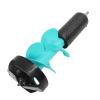 Power Head Ice Auger 6 Inch Diameter Manual Hand Drill for Ice Fishing - 17.7 Inch Long Nylon Auger Bit with Positioner for Ice Drilling Burrowing view 2