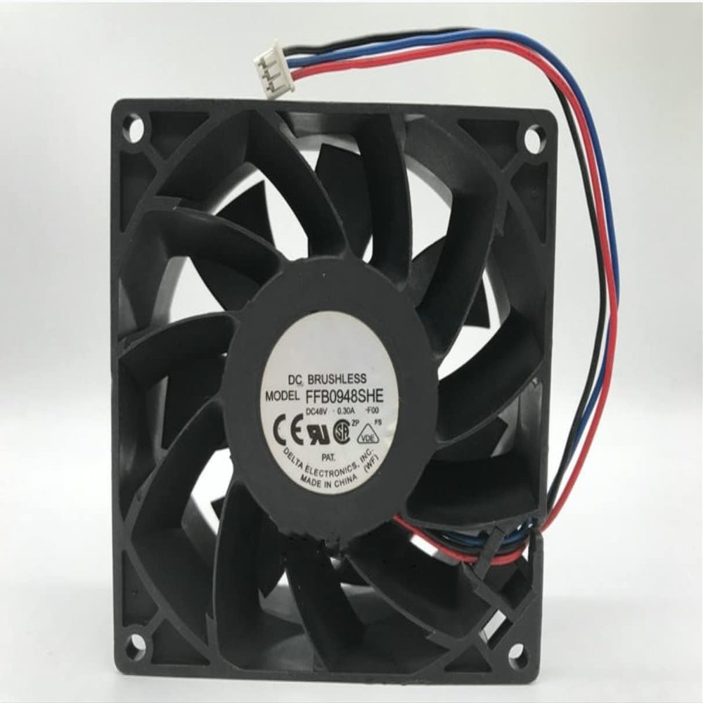 Cooling Fan DC48V 92mm Cooling Fan, FFB0948SHE -F00 DC48V 0.30A 929238MM 3-Wire