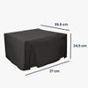 kwmobile Dust Cover Compatible with Epson EcoTank ET-4800 / EcoTank ET-4810 - Printer Case - Fabric Protector Cover - Dark Grey view 4