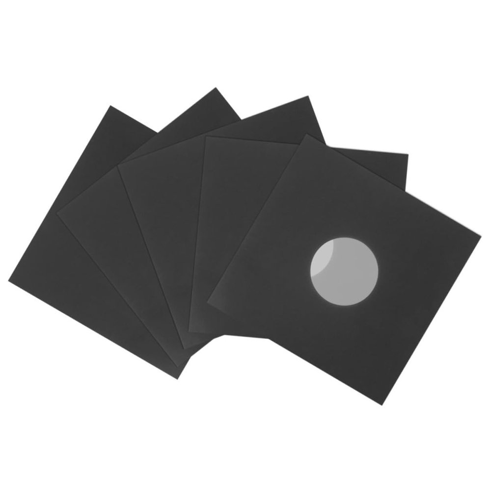 Veemoon 6pcs Vinyl Record Sleeves Outer Sleeve Protectors for Album Safeguard against Scratches Dust Essential Vinyl Record Bags for Collection Maintenance