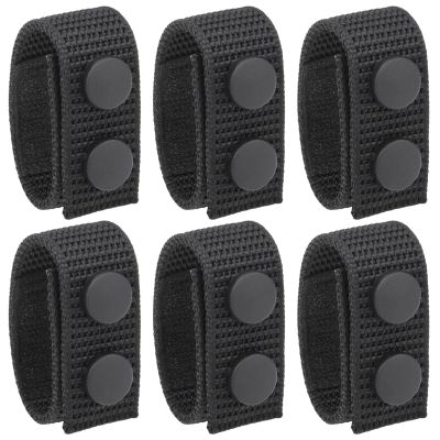 RFAdapter Belt Keepers for Duty Belt, 4 Pack Nylon Keepers with Double Snaps for 2" inch Wide Police Security Web Belt Accessories