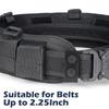 RFAdapter Belt Keepers for Duty Belt, 4 Pack Nylon Keepers with Double Snaps for 2" inch Wide Police Security Web Belt Accessories view 4