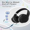 YOYOTUNE Bluetooth Kids Headphones,Wireless Kids Headphones Over Ear with Microphones,Stereo Sound,10H Playtime, Foldable&Adjustable Children Headphone,Bluetooth Headset for Adults,School (Black) view 2