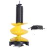 Garosa Ice Auger Power Head Hand Drill 8 Inch Diameter Nylon Auger 17.7 Inch Long Drill Bit for Ice Post Hole Digger Fishing view 2