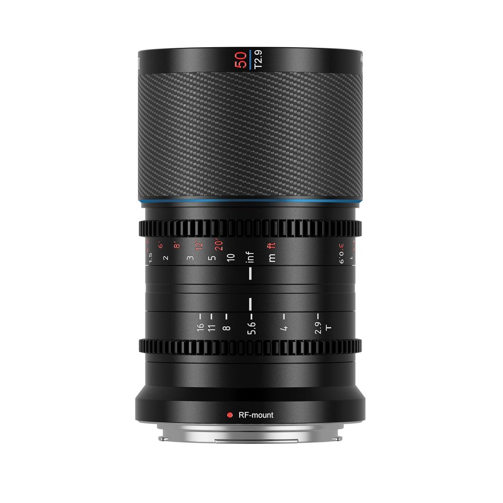 SIRUI Saturn 50mm T2.9 1.6X Full Frame Carbon Fiber Anamorphic Lens, Cine Lens for RF Mount Cameras, Less Than 500g (Blue Flare)