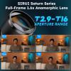 SIRUI Saturn 50mm T2.9 1.6X Full Frame Carbon Fiber Anamorphic Lens, Cine Lens for RF Mount Cameras, Less Than 500g (Blue Flare) view 3