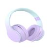 YOYOTUNE Bluetooth Kids Headphones,Wireless Kids Headphones Over Ear with Microphones,Stereo Sound,10H Playtime, Foldable&Adjustable Children Headphone,Bluetooth Headset for Adults,School (Purple) view 1