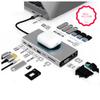 CARUTU USB Hub,15-in-1 USB Hub Laptop Docking Station Type C Hub Wireless Charger for Laptop Power Delivery with 1000M Rj45 Ethernet for Mac & PC view 4