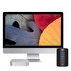 CARUTU Powered USB Hub, USB 3.0 HUB Adapter Fast Charger Hub Desk Splitter Rj45 Ethernet Expander Computer Accessories for Mac & PC view 3