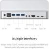 CARUTU Ultra-Slim Data USB Hub, Type-c Docking Station, USB3.0 Docking Station, Two-Way Power Supply,RJ45 PD Dock HDMI-Compatible Adapter Splitter for PC Accessories, QIYUDS88 view 4