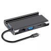 USB Hub, Type c hub to vga hdmi, rj45 gigabit Network Card, pd Charging, usb3.0 All-in-one Docking Station for Mac & PC view 1