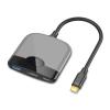 CARUTU USB Hub, 3-in-1 Docking Station,Multi-Function Portable Docking Station USB C to 4K HDMI-Compatible USB 3.0 PD (Color : Gray) view 1