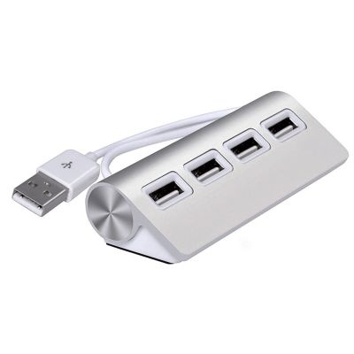 CARUTU USB Hub, 4 Port USB 3.0 Port PC Tablet Portable OTG Aluminium USB Splitter Cble Accessoires for Mac & PC