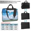 White Clouds Sky Print Laptop Shoulder Bag With Shoulder Strap Briefcase Slim Computer Bag For Women Men 15.6 inch view 2