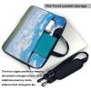 White Clouds Sky Print Laptop Shoulder Bag With Shoulder Strap Briefcase Slim Computer Bag For Women Men 15.6 inch view 3