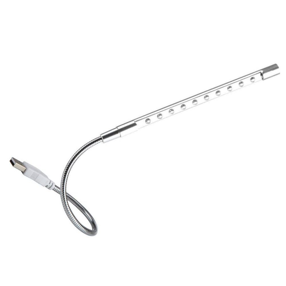 anso 1pc USB Keyboard Light Night Flexible Lamp for Reading Notebook Laptop Plug 10pcs LEDs (D)