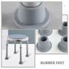 Unomor Shower Chair Leg Cover 8 Pcs Suction Cup Foot Covers Anti-Slip Shower Chair Rubber Feet Floor Protectors view 2