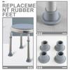 Unomor Shower Chair Leg Cover 8 Pcs Suction Cup Foot Covers Anti-Slip Shower Chair Rubber Feet Floor Protectors view 3