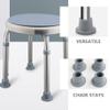 Unomor Shower Chair Leg Cover 8 Pcs Suction Cup Foot Covers Anti-Slip Shower Chair Rubber Feet Floor Protectors view 4