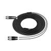 Fc to St Fiber Patch Cable Single Mode 75M/245FT,TPU Outdoor Fiber Optic Cable Simplex 2 Core OS2 9/125um Fiber Optic Cable Internet OD-4mm,UPC Armored Fiber Patch Cable view 2