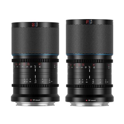 SIRUI Saturn 50mm, 75mm T2.9 1.6X Full Frame Carbon Fiber Anamorphic Lens, Cine Lens for RF Mount Cameras, Less Than 500g (Blue Flare)