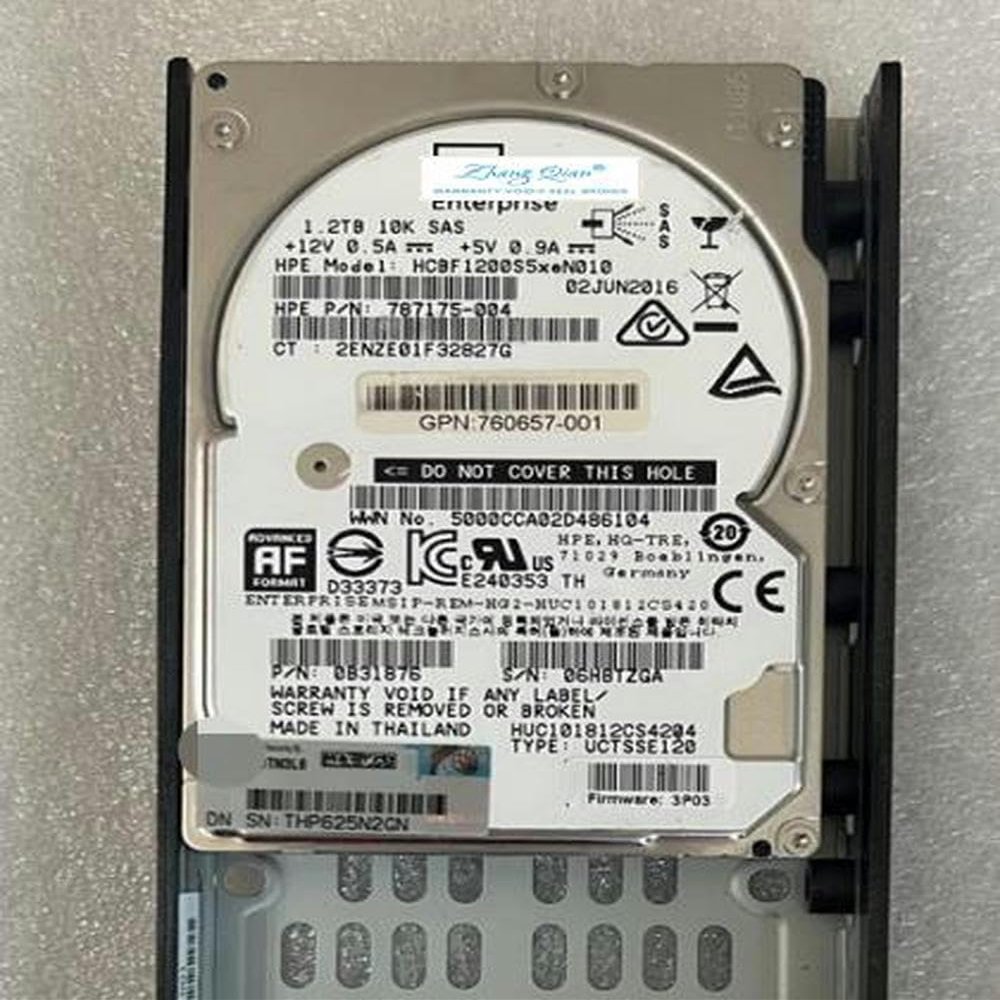 YTHYTHYTH for 802274-001 760657-001 3PAR 1.2TB 2.5 E7X49A