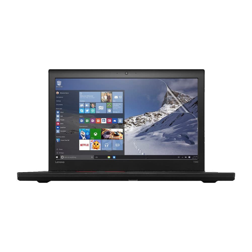 celicious Vivid Invisible Glossy HD Screen Protector Film Compatible with Lenovo ThinkPad T560 (Touch) [Pack of 2]
