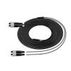 Fc to Fc Fiber Patch Cable Single Mode 200M/656FT,TPU Outdoor Fiber Optic Cable Simplex 2 Core OS2 9/125um Fiber Optic Cable Internet OD-4mm,UPC Armored Fiber Patch Cable view 2