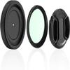 Adjustable Iris Aperture Diaphragm M30 to M37 Iris Aperture Diaphragm Adapter Optical Diaphragm 1.5-26mm Lens Module Adapter Ring PVS-14 PSV14 Optics (Filter Protector Cover Set 1) view 1