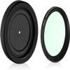 Adjustable Iris Aperture Diaphragm M30 to M37 Iris Aperture Diaphragm Adapter Optical Diaphragm 1.5-26mm Lens Module Adapter Ring PVS-14 PSV14 Optics (Filter Protector Cover Set 1) view 3