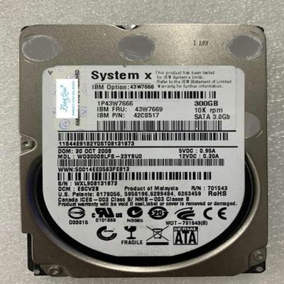 YTHYTHYTH for Server 300G 10K SATA 2.5 43W7669 42C0517 43W7666