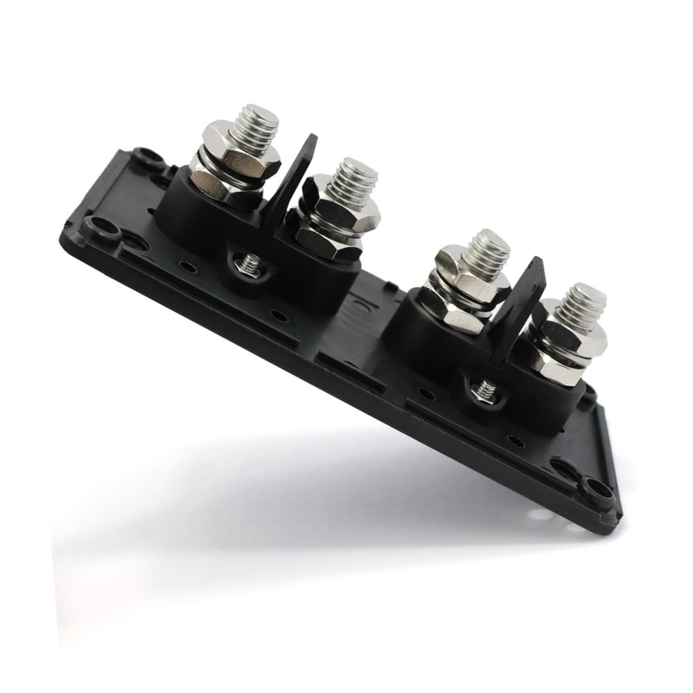 VICASKY 48v Dc Terminal Studs Heavy Duty Bus Bar Power Distribution Block Car Boat Weatherproof Enclosure